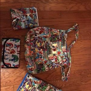 Marvel diaper bag set